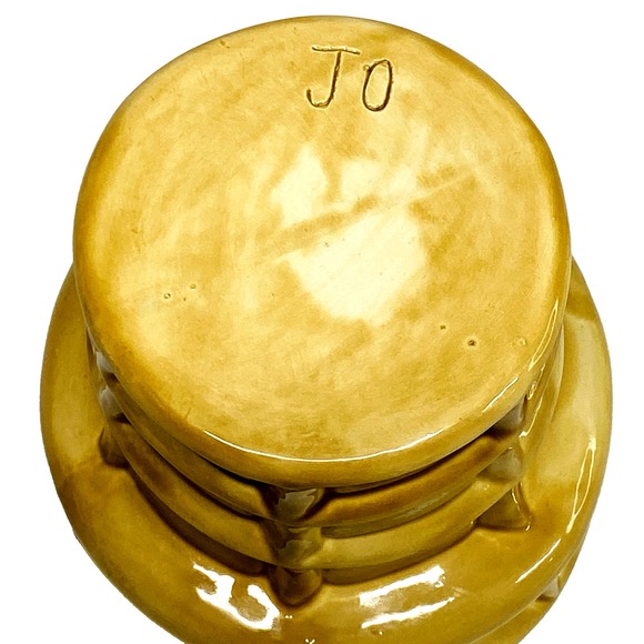 VANILLA ICE CREAM Vintage Waffle Cone 8" Tall Ceramic Cookie Jar Cannister - Picture 10 of 11